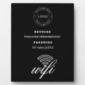 Wifi Network and Password Black Plaque Fotoplaat (Voorkant)