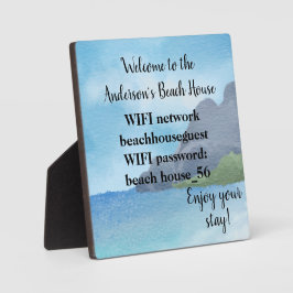 Wifi Network and Password Business Retail Fotoplaat