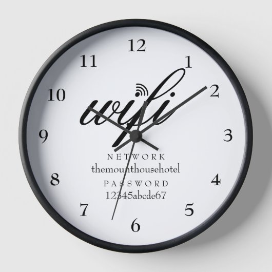 Wifi Network and Password Sign Guest (Voorkant)