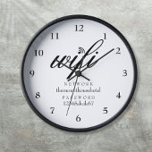 Wifi Network and Password Sign Guest