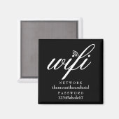 Wifi Network and Password Sign Magneet (Voorkant / Achterkant)
