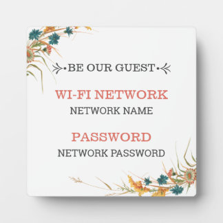 Wifi Network Plaque Fotoplaat