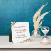 Wifi Network Plaque Fotoplaat (Insitu)