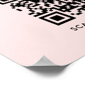 Wifi Network QR-code Internet Scan om verbinding t Poster (Hoek)