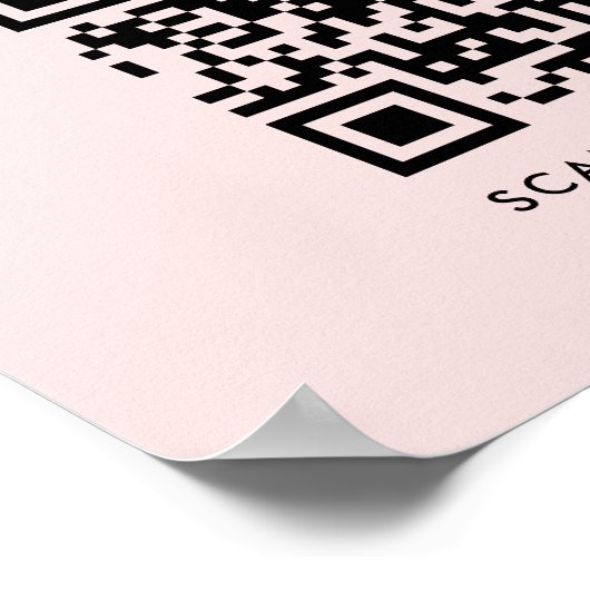 Wifi Network QR-code Internet Scan om verbinding t Poster (Hoek)