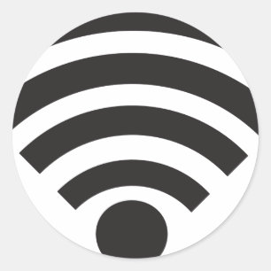 Wifi network symbol ronde sticker