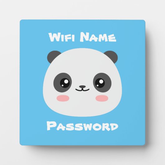 Wifi Panda Fotoplaat (Voorkant)