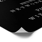 Wifi Password and Network Personalized Poster (Hoek)