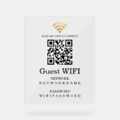 Wifi Password and Network QR Code Personalized (Recto)