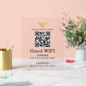 Wifi Password and Network QR Code Personalized (Mariage)