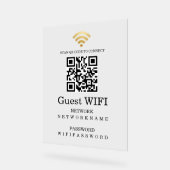Wifi Password and Network QR Code Personalized (Angle)