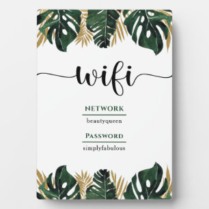 Wifi Password Beauty Salon Business Plaque Fotoplaat