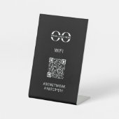 WiFi QR-code Reclamebord Met Voetstuk (Voorkant)