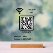 WiFi QR Code Scan Me Rejoignez Notre Mot De Passe  (Neutre)