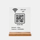 WiFi QR Code Scan Me Rejoignez Notre Mot De Passe  (Recto)