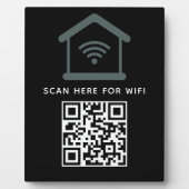 WiFi QR Code Scan om zelfklevende verbinding te ma Fotoplaat (Voorkant)