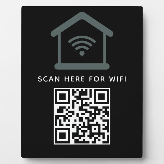 WiFi QR Code Scan om zelfklevende verbinding te ma Fotoplaat (Voorkant)