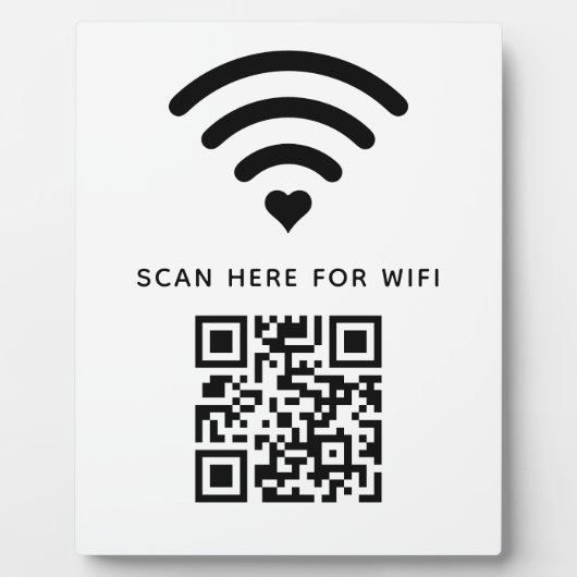 WiFi QR Code Scan om zelfklevende verbinding te ma Fotoplaat (Voorkant)