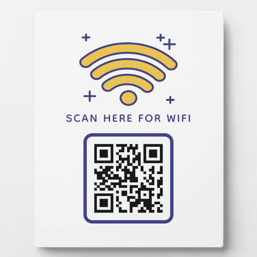 WiFi QR Code Scan om zelfklevende verbinding te ma Fotoplaat (Voorkant)