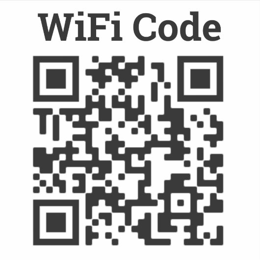 WiFi QR Code Sticker (Voorkant)