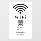 Wifi QR-code wachtwoord | Scan om te verbinden Raamsticker (Vel)