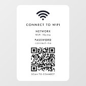 WiFi-vensterfolie | QR Verbindingsnetwerk Vinyl st Raamsticker (Vel)