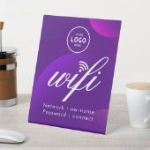 WiFi Wachtwoord Code Zakelijk Logo Blauw Reclamebord Met Voetstuk (Insitu)