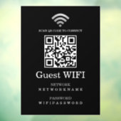 Wifi-wachtwoord en gepersonaliseerde QR-code voor  Raamsticker (Vel 3)