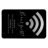 Wifi wachtwoord en netwerk op maat magneet (Horizontaal)