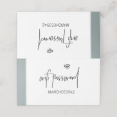 WIFI-WACHTWOORD-gebundeld bureaubord (Buitenkant ongevouwen)