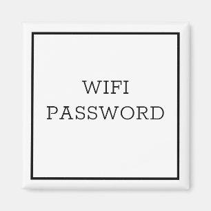 WIFI-WACHTWOORD Magnet Magneet