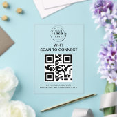 WiFi-wachtwoord | QR-codescan om verbinding te mak Acryl Uitnodigingen (Insitu (Huwelijk))