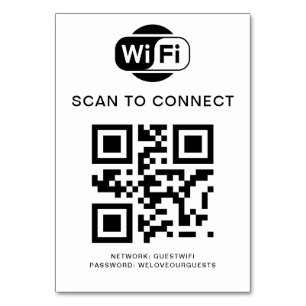 WiFi-wachtwoord   QR-codescan om verbinding te mak Kaart