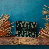 Wifi Wachtwoordcode | Tropische anananassen Fotoplaat (Zijkant)