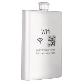 Wifi-wachtwoordteken voeg hier de Q R-code toe Flacon (Rechts)