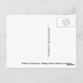 wig - eiland ( platformvissers ) briefkaart (Achterkant)