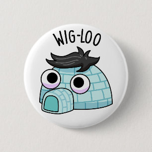 Wig-loo Grappige Iglo Grappenmakerij Ronde Button 5,7 Cm