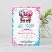 Wig party invitation  (Debout devant)