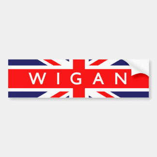 Wigan Britse vlag Bumpersticker