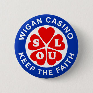 Wigan Casino houdt het geloof Ronde Button 5,7 Cm