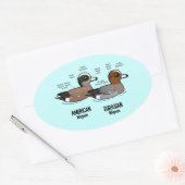 Wigeon vs Wigeon Ovale Sticker (Envelop)