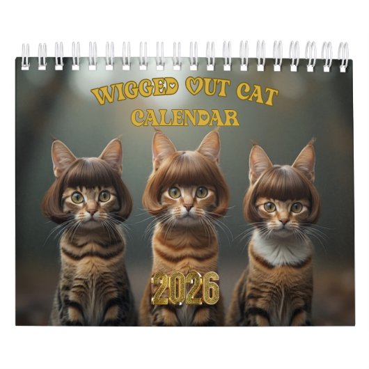Wigged out Cat Kalender (Hoes)
