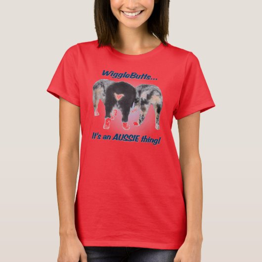 Wigglebutts Women's Ringer T-Shirt (Voorkant)