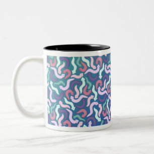 Wiggly Planaria Tweekleurige Koffiemok