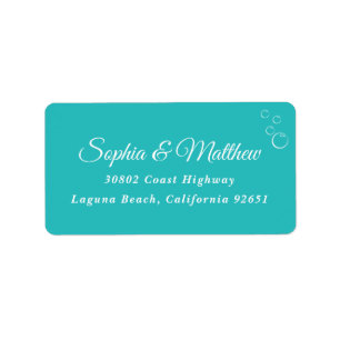 Wigingformulier   Turquoise Etiket