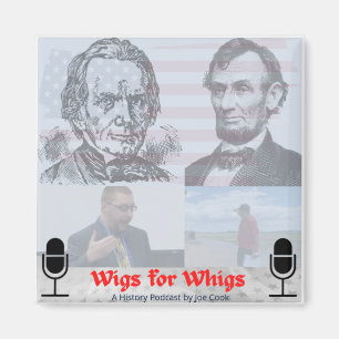 Wigs for Whigs logo magnet Magneet