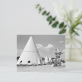 Wigwam Motel, 1940 Briefkaart (Staand voorkant)