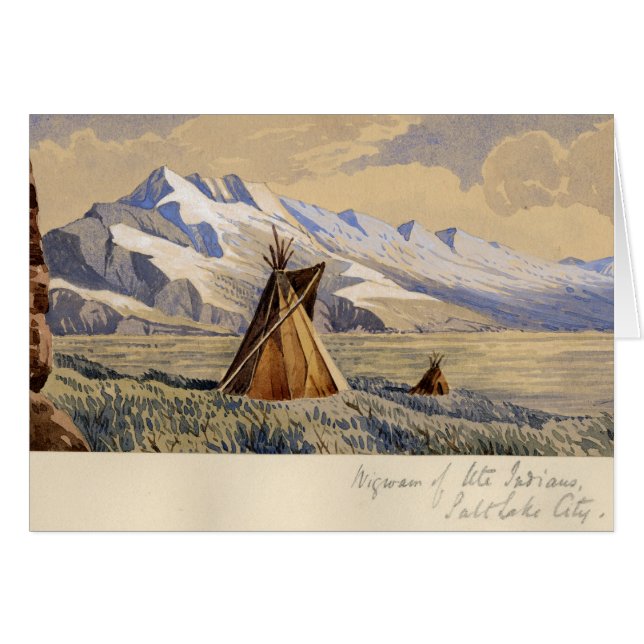 Wigwam van Ute Indians, Salt Lake City (Voorkant Horizontaal)