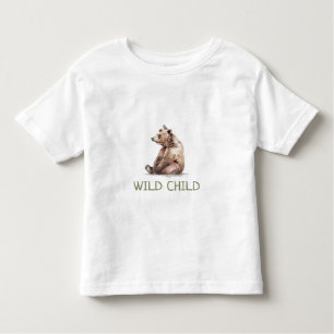 WiILD ENFANT Ours des bois   T-shirt bébé bébé enf