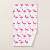 WIITPINKFLAMINGO BRIGHT BATHROOM TOWEL SET BAD HANDDOEK (Handdoek)